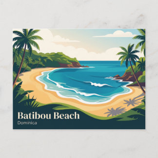 Cartão Postal Praia de Batibou Dominica