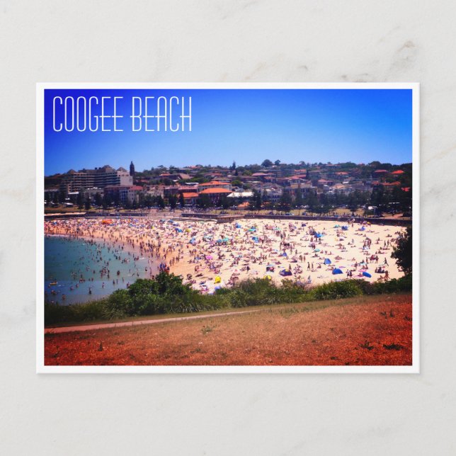 Cartão Postal praia de coogee (Frente)