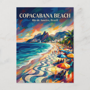 Cartão Postal Praia de Copacabana Brasil