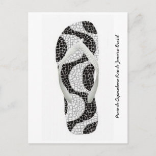 Cartão Postal Praia de Copacabana Rio de Janeiro Brasil