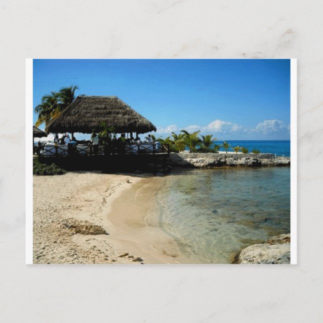Cartão Postal Praia de Cozumel (Frente)