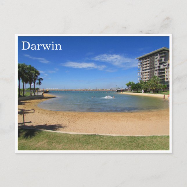 Cartão Postal praia de Darwin (Frente)