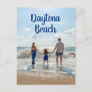 Cartão Postal Praia de Daytona Beach Lembrança Areia Surf e Viag
