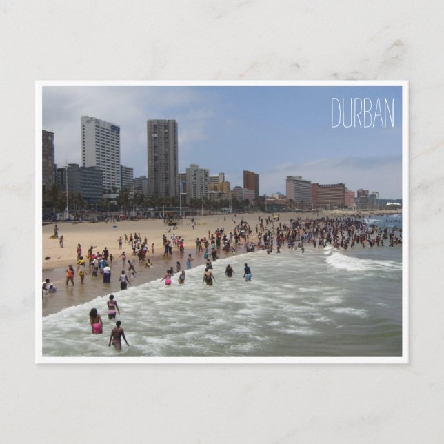 Cartão Postal praia de Durban (Frente)