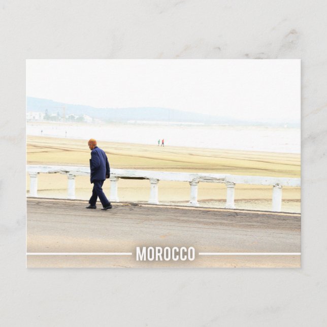 Cartão Postal Praia de Essaouira, Marrocos (Frente)