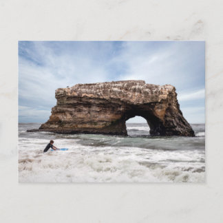 Cartão Postal Praia de estado natural das pontes de Santa Cruz