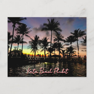 Cartão Postal Praia de Kata, Phuket, Tailândia
