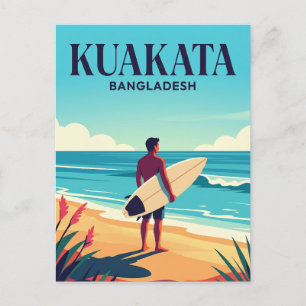 Cartão Postal Praia de Kuakata Bangladesh
