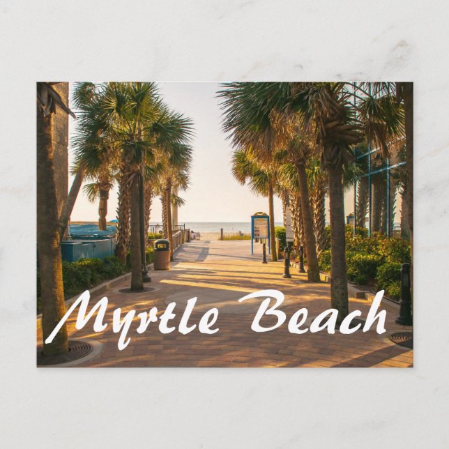Cartão Postal Praia de Myrtle (Frente)