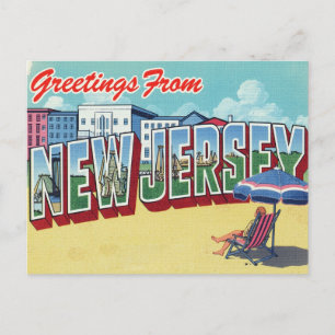Cartão Postal Praia de New Jersey