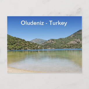 Cartão Postal praia de Oludeniz na Turquia