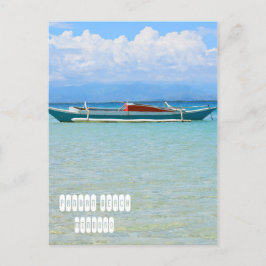 Cartão Postal Praia de Pandan em Mindoro nas Filipinas