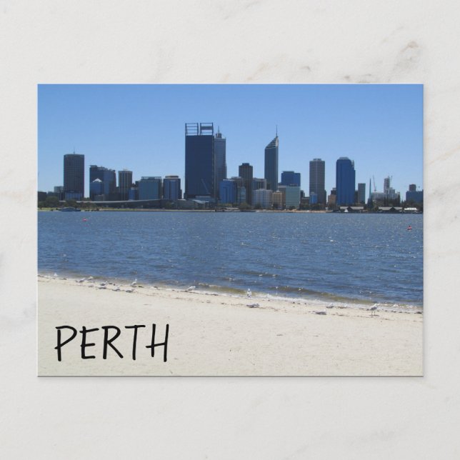 Cartão Postal praia de Perth (Frente)