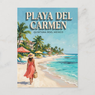 Cartão Postal Praia de Playa del Carmen México
