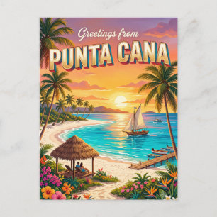 Cartão Postal Praia de Punta Cana República Dominicana