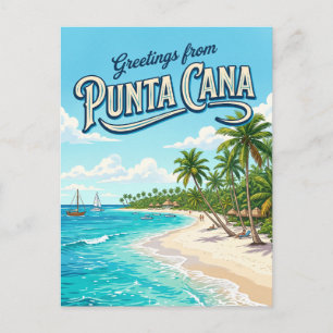 Cartão Postal Praia de Punta Cana República Dominicana