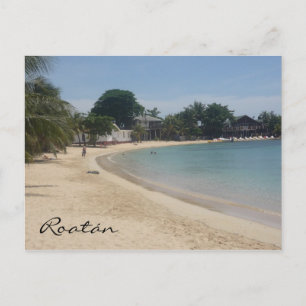 Cartão Postal praia de roatán