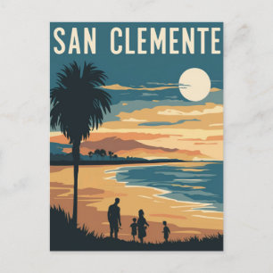 Cartão Postal Praia de San Clemente, Califórnia