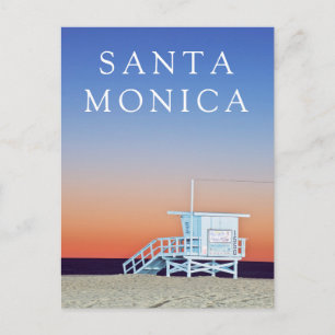 Cartão Postal Praia de Santa Mônica   Los Angeles, Califórnia