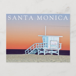 Cartão Postal Praia de Santa Mônica   Los Angeles, Califórnia
