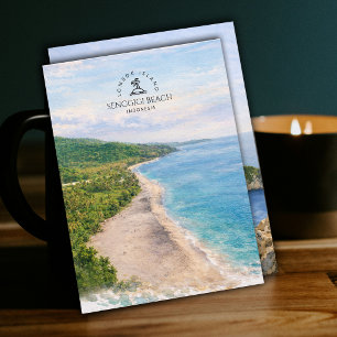 Cartão Postal Praia de Senggigi, Ilha Lombok, Indonésia   Viagem