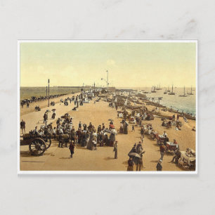 Cartão Postal Praia de Southsea, Rara de Fotografia na Inglaterr
