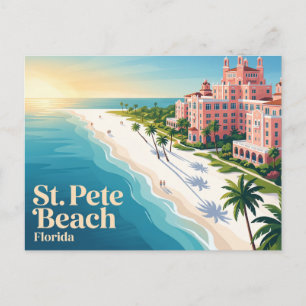 Cartão Postal Praia de St. Pete EUA