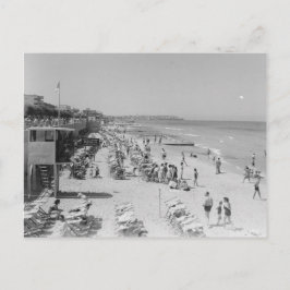 Cartão Postal Praia de Tel Aviv na década de 1930 