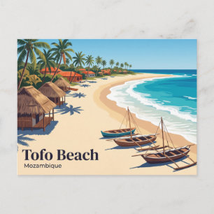 Cartão Postal Praia de Tofo Moçambique