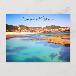 Cartão Postal Praia de trás de Sorrento, Vitória, Austrália