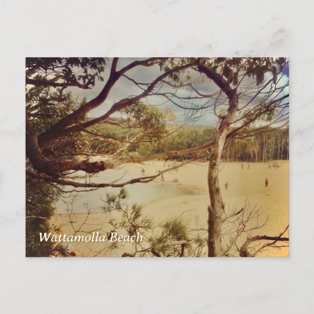 Cartão Postal Praia de Wattamolla, NSW (Frente)