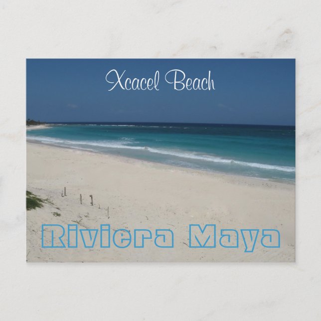 Cartão Postal Praia de Xcacel (Frente)