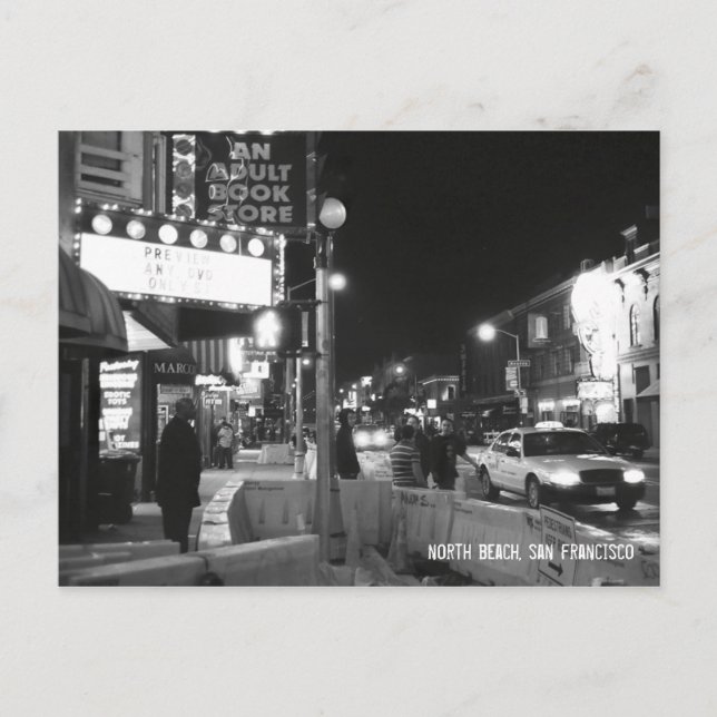 Cartão Postal praia do norte, san francisco (Frente)