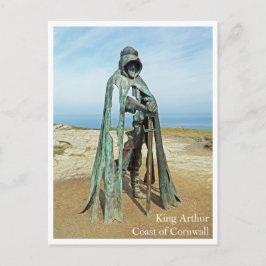 Cartão postal - Praia do Rei Artur, Cornualha, Rei