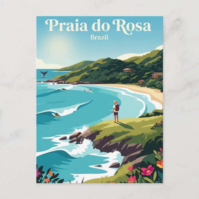 Cartão Postal Praia do Rosa Brasil (Frente)