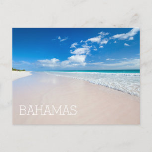 Cartão Postal praia e mar de Caribe