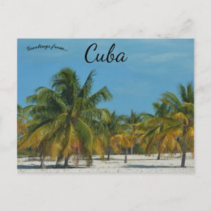 Cartão Postal Praia em Cuba