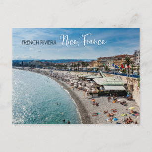 Cartão Postal Praia em Nice, França