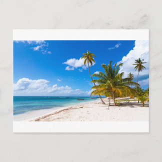 Cartão Postal Praia em Saona República Dominicana