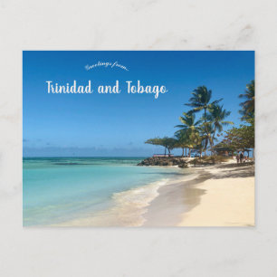 Cartão Postal Praia em Trinidad e Tobago