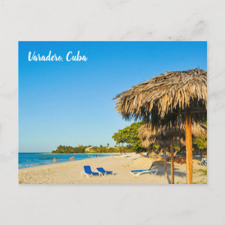 Cartão Postal Praia em Vardero, Cuba