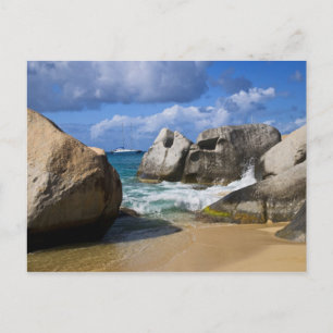 Cartão Postal Praia em Virgin Gorda, Ilhas Virgens Britânicas