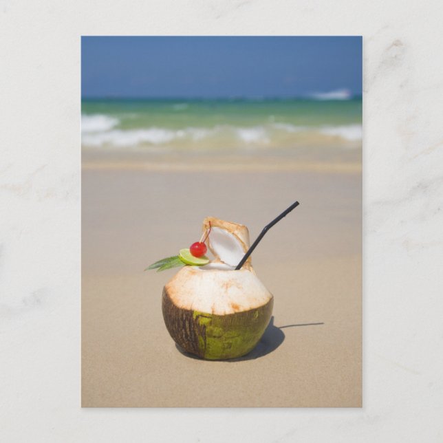 Cartão Postal praia ensolarada tailândia (Frente)