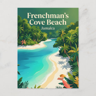 Cartão Postal Praia Frenchman's Cove Jamaica