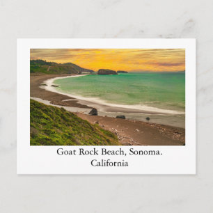 Cartão Postal Praia Goat Rock Jenner Califórnia Costa de Sonoma