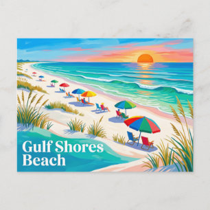 Cartão Postal Praia Gulf Shores Alabama