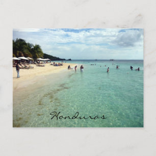 Cartão Postal praia hondurenha