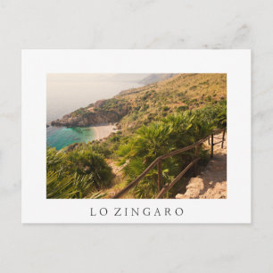Cartão Postal praia isolada em Lo Zingaro, Sicília