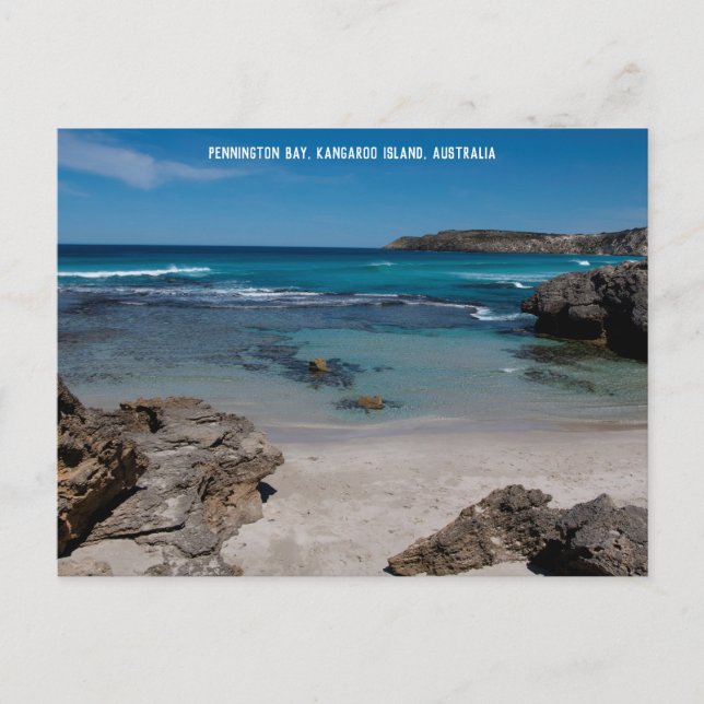 Cartão Postal Praia isolada no paraíso Austrália (Frente)