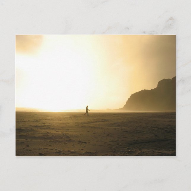 Cartão Postal Praia Karekare - Auckland, Nova Zelândia (Frente)